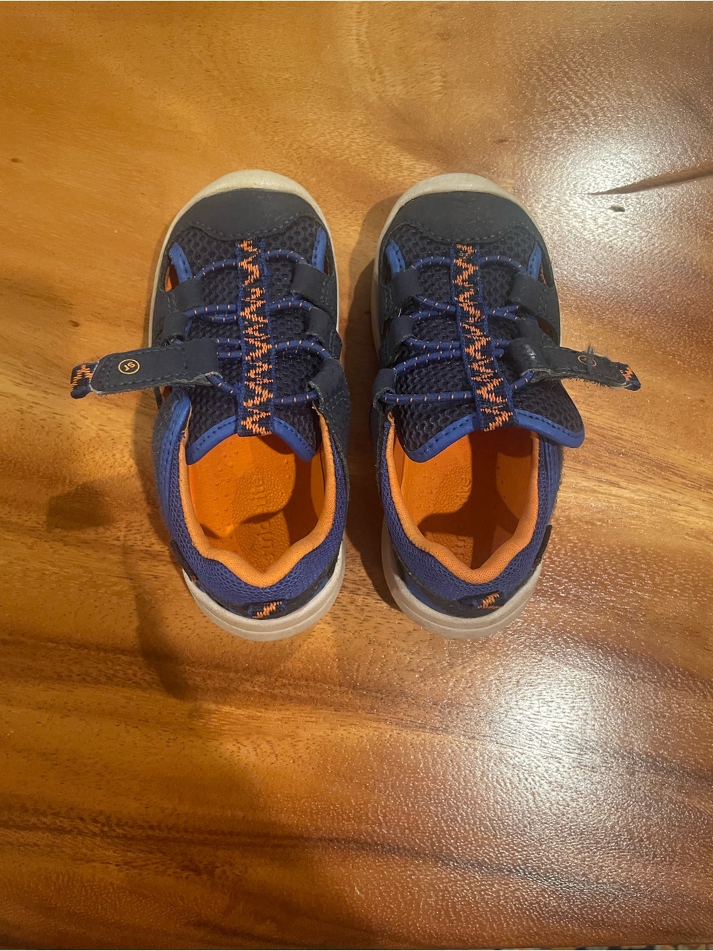 Toddler Stride Rite Navy and Orange  Water Shoes